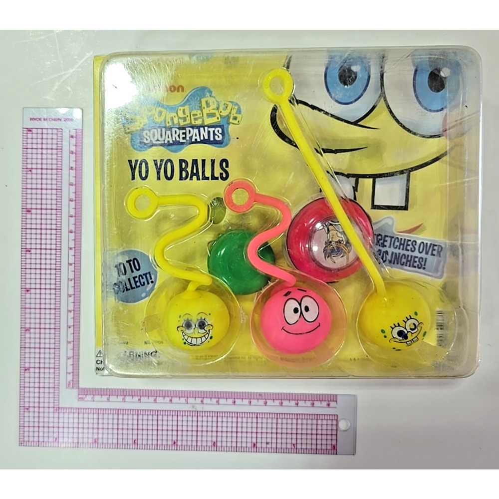 Vintage Vending Display Board SpongeBob Squarepants Yoyo Balls 0673